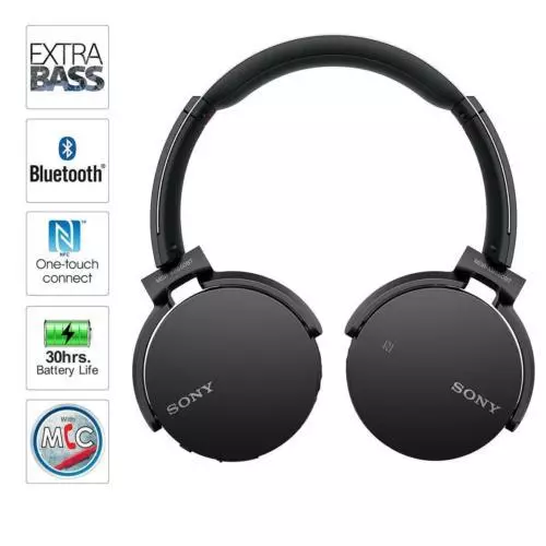 Sony MDRXB650BT/B Extra Bass Bluetooth Headphones MDR-XB650BT Black