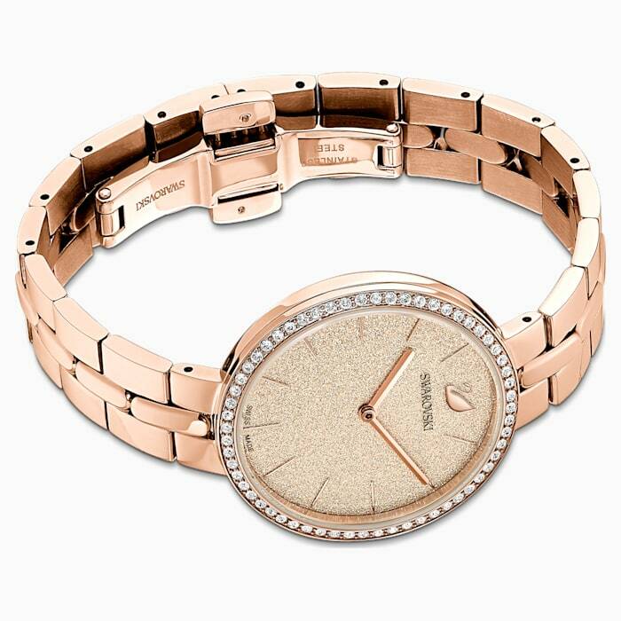 Swarovski Crystal 'Cosmopolitan' Watch in Rose Gold, Factory New
