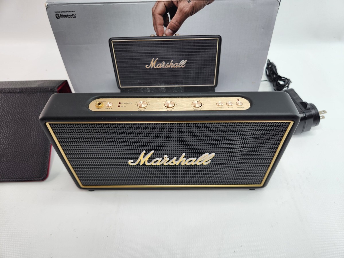 Marshall Stockwell Portable Bluetooth Speaker with Flip
