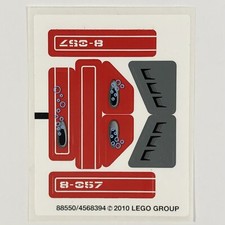 LEGO STICKER SHEET 8057 Atlantis Wreck Raider Stickers Decals