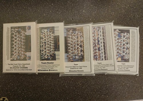 Milwaukee Brewers Police Card Sets 1984-1988 - 第 1/1 張圖片