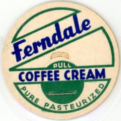 Milk Bottle Cap - Ferndale Coffee Cream - (Grand Ledge, MI) (Michigan)