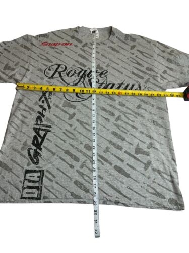 Rogue Status DTA Member Snap-On Tools AOP Grey Shirt 2000's Y2K XL - Bild 6 von 6
