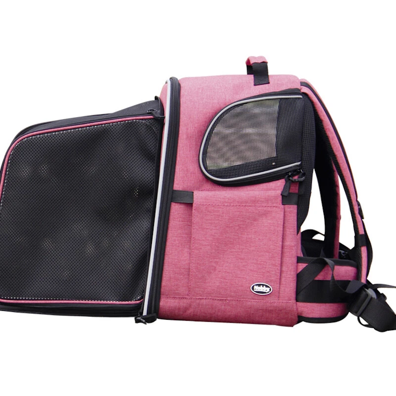 Nobby Rucksack Extend Pink für Hunde bis 10kg, 32x28x41cm, mit Utensilienfächer - Bild 3 von 4