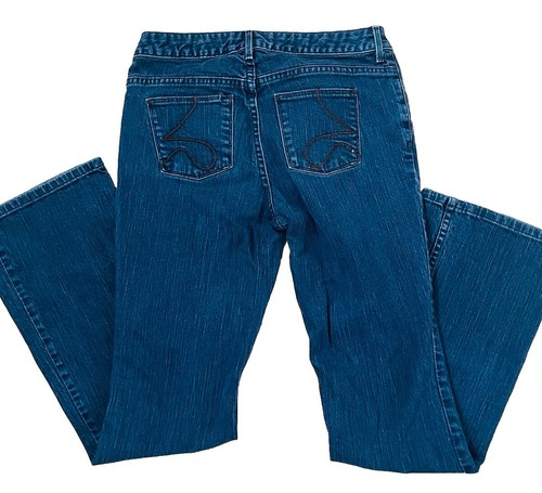 Simply Vera Wang Denim Bootcut Jeans Womens Size 4 Regular Low Rise Medium Wash - Picture 7 of 8