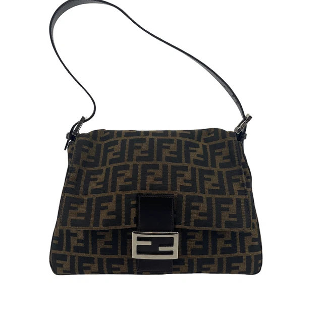 EBAY LIVE Fendi Zucca Mamma Baguette Shoulder Bag #10194