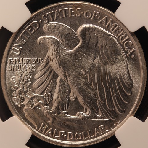 1943 P Walking Liberty Half Dollar, NGC MS67, Outrageous Gem, Blistering Luster! - Picture 2 of 4