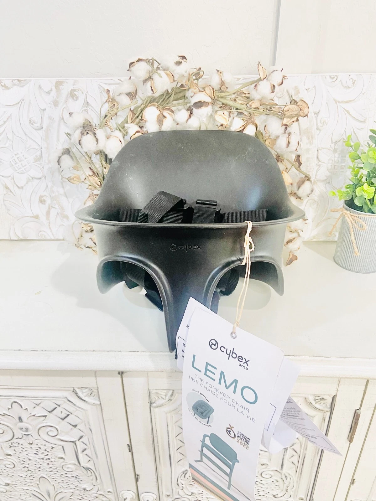 Cybex Gold LEMO High Chair Seat with harness in black