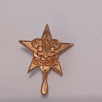 Vintage Boy Scout BSA gold metal pin 