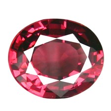 1.23 ct AAA Attractive Oval Shape 7 x 6 mm Pinkish Red Rhodolite Garnet