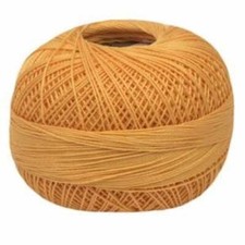Lizbeth Egyptian Cotton Crochet Thread Size 40 Color 696 Medium Autumn Orange