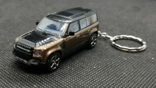 1:76 DIECAST MODEL CARS, NEW land rover defender 110X KEYRINGS. GREAT GIFTS.
