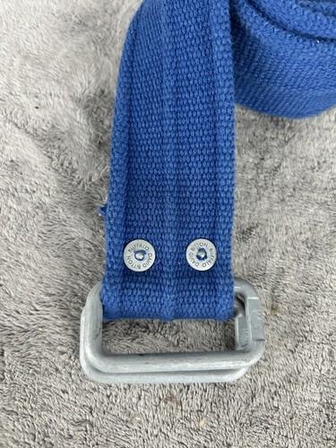 CANVAS BELT With Square-Ring Loop 42" Long Blue - Picture 2 of 3