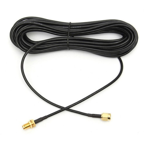 RP-SMA Male to Female RG174 Antenna Adapter Cable 20 feet for USB WiFi Adapter - Picture 5 of 7