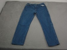 Vintage Wrangler Jeans Adult W 40 L 32 Blue Made in USA Cowboy Cut Mens 915SWK