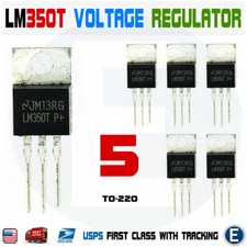 5pcs LM350T 3.0A Adjustable LM350 Output Positive Voltage Regulator TO-220 NS