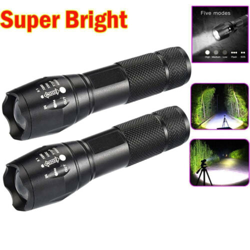1/2/3stk LED Polizei Taschenlampe Swat T6 Taktische Militär Zoom Camping Licht G - Bild 13 von 14