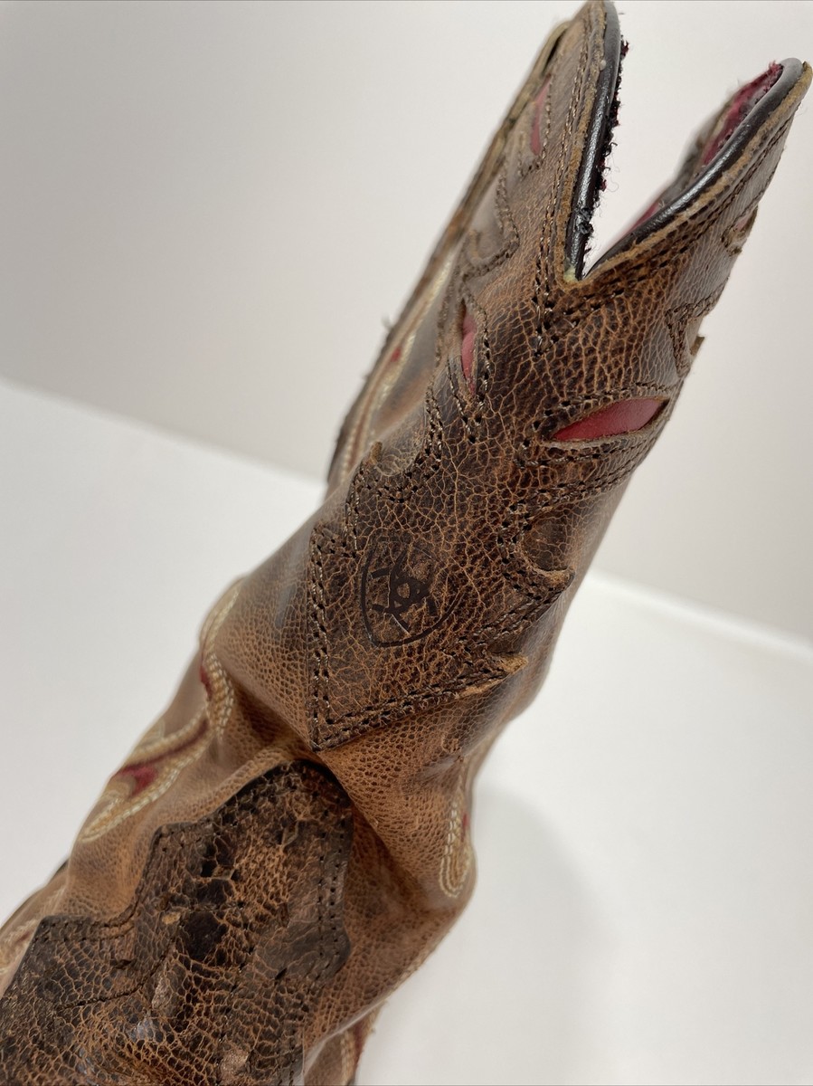 Bottes en cuir avec talon kitten heel - Marron foncé - FEMME | H&M FR