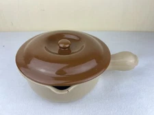 Vintage Large Shenango China Bean Soup Pot/Casserole Dish w/ Lid & Handle 10.5"