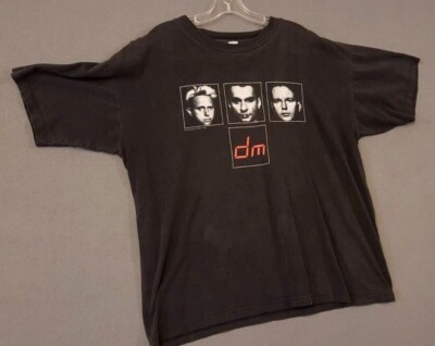 Depeche Mode 1998 The Singles Tour Vintage Shirt Mens XL Black 90s