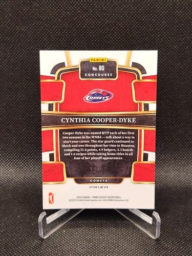2024 Panini Select WNBA #80 Cynthia Cooper-Dyke Tie Dye Prizm /25 Concourse - Picture 2 of 2