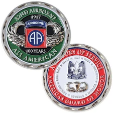 100 years 82nd Airborne Challenge Coin