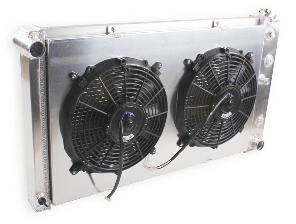 4Row Radiator Fan Combo For 1967-1977 1972 Pontiac Grand Prix GTO LeMans Cutlass - Изображение 3 из 4
