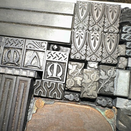 Print Blocks “ Lead Ornamental Borders Dingbats” Variety Beautiful Designs! C11 - Picture 15 of 24