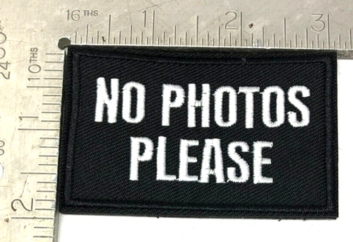 Patch Sew On Take Off Embroidered Clothing Hats Jackets Coat Sign Message A338 - Picture 4 of 4