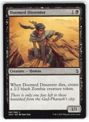 Doomed Dissenter *Common* Magic MtG x1 Amonkhet SP
