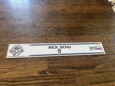 ARIZONA DIAMONDBACKS GAME USED BASEBALL LOCKER ROOM NAMEPLATE RICK SCHU