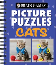 Brain Games - Picture Puzzles: Cats - Spiral-bound - GOOD