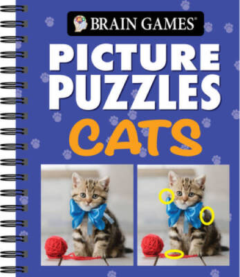 Brain Games - Picture Puzzles: Cats - Spiral-bound - GOOD