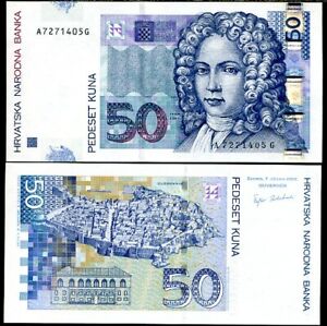 CROATIA 50 KUNA 2002 P 40 UNC
