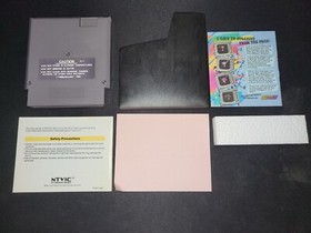 Rock'n' Ball Authentic Nintendo NES EXMT+ condition COMPLETE n box!