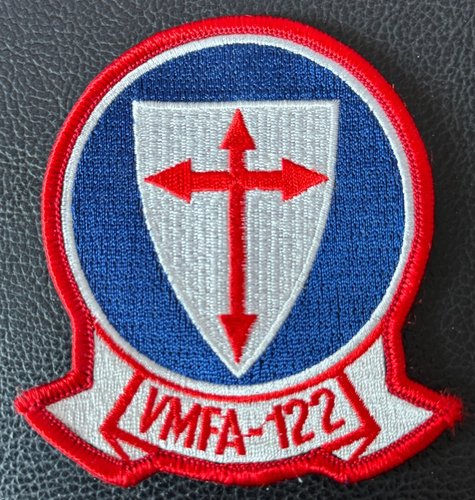 Patch originale VMFA-122 USMC Marine Fighter Attack Squadron "Crociati"