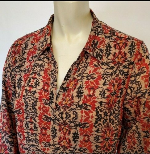 Violet & Claire Blouse M Womens Multicolor 3/4 Sleeve V Neck Colorful Shirt - Picture 2 of 4