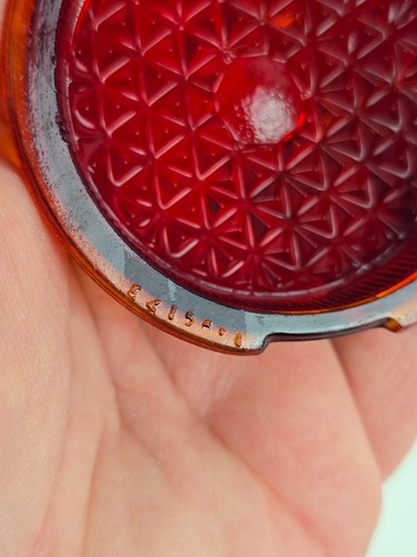 K-D Triflex Cult No. 275 Cristal Rojo Luz Trasera Lente Cubierta 2 5/8" Diámetro - Imagen 6 de 9
