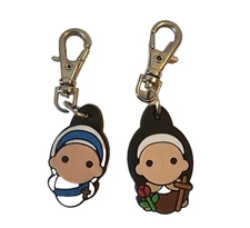 2 Tiny Saints Charms St Teresa of Calcutta and St Therese of Lisieux Backpack
