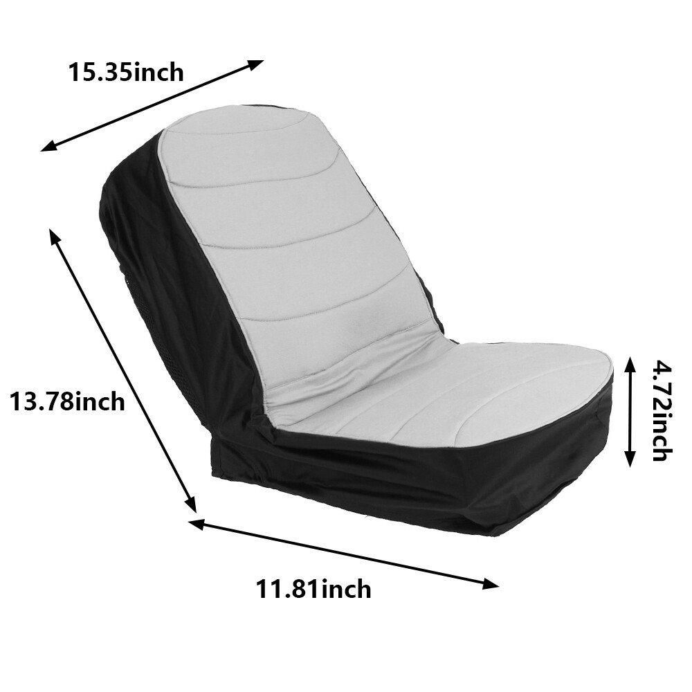 Universal Lawn Mower Tractor Seat Cover Padded Comfort Pad Protector
