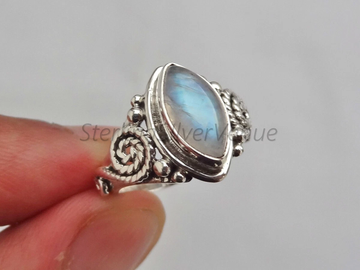 Marquise moonstone deals ring