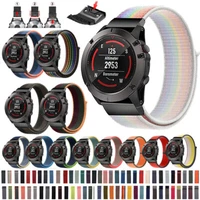 Nylon Loop Watch Band for Garmin Fenix 7S 6S 7 6X Pro 5S 5X Plus 3 HR Epix Strap