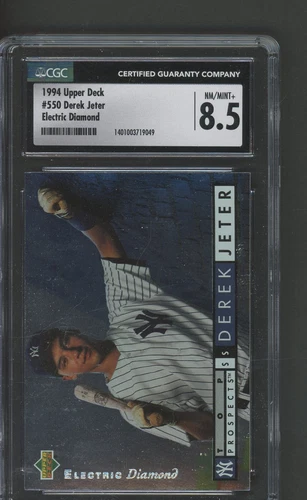 1994 Upper Deck  - #550 Derek Jeter- CGC 8.5 Electric Diamond Parallel