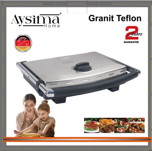 Multigrill Kontaktgrill Toast Grill Lahmacun Makinesi Elektrogrill Granit - Bild 1 von 5