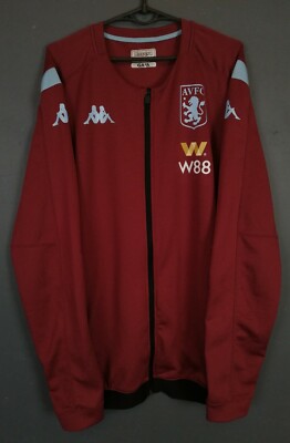 MENS KAPPA FC ASTON VILLA 2019/2020 JACKET TRAINING SOCCER FOOTBALL SIZE 2XL XXL