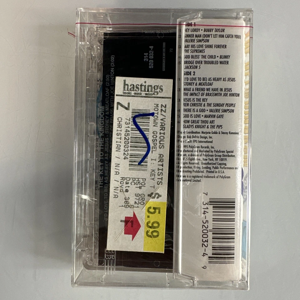 Key To The Kingdom Motown Gospel (Cassette) New Sealed - Image 2 of 2