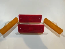 1982-1987 El Camino Malibu Front & Rear Side Marker Turn Light Lamp Lens Set