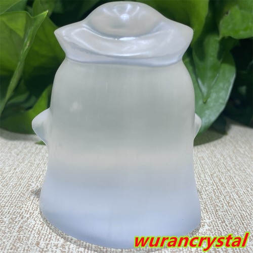 200g+ Selenita Natural Cuarzo Fantasma Cristal Decoración Calavera Punto Curación Regalo - Imagen 4 de 12