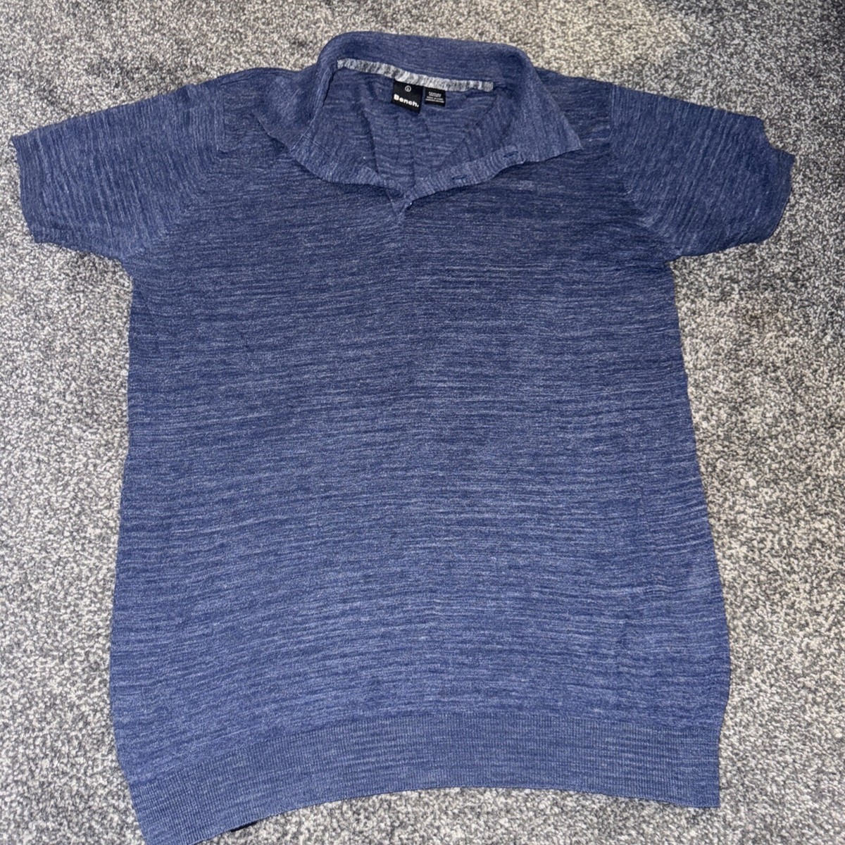 Mens Bench Polo Shirt Short Sleeve 60% Cotton Summer Top Collared Neck T  Shirt