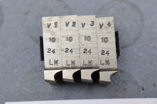 10-24 LH GEOMETRIC THREADING DIES THREAD CHASERS 9/16-D LOC4159 - Picture 2 of 3